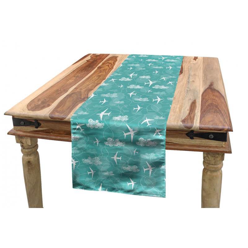 Chemin de table géométrique, 72 po x 16 po
