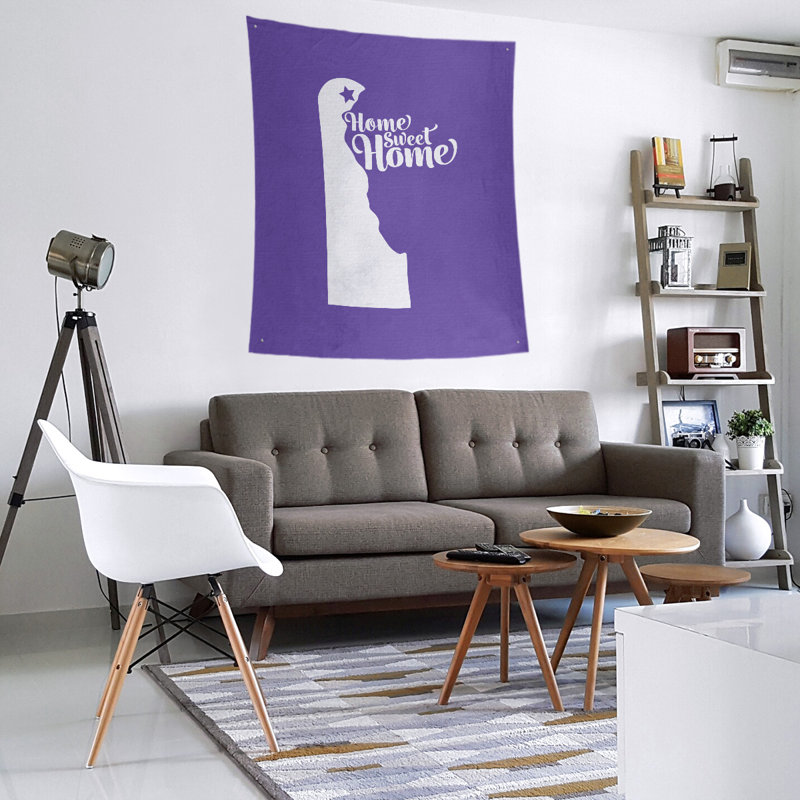 Tapisserie Home Sweet Wilmington, H 60 po x l 51 po, Mauve