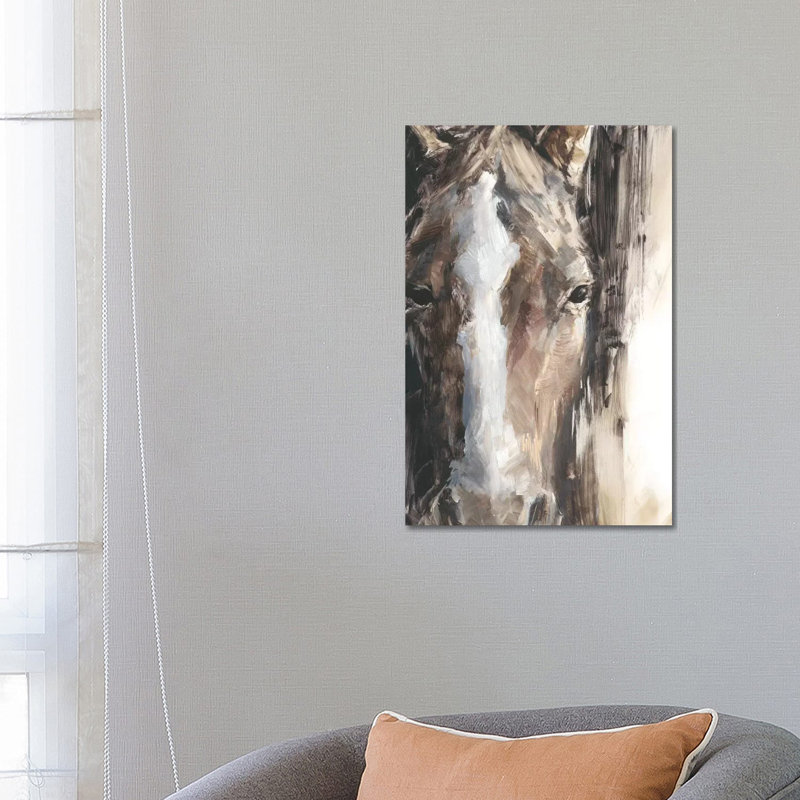 Cropped Equine Study II by Ethan Harper - Wrapped Canvas Gallery-Wrapped Canvas Giclée, 66.04 cm H x 45.72 cm W x 3.175 cm D