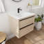 Meuble-lavabo 24 po avec 2 tiroirs à fermeture en douceur
