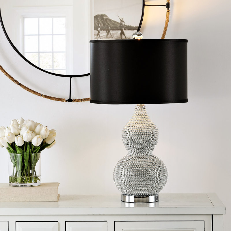 Ensemble de lampe de table perlée
