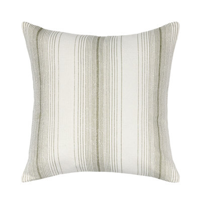 Theta 26" Linen Blend Throw Pillow, Blue