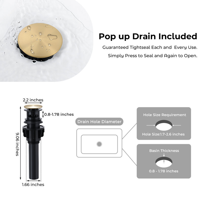Brushed Gold Brass Single Handle Waterfall Bathroom Faucet