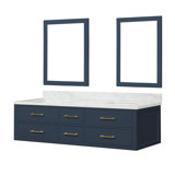 Ensemble de meuble-lavabo double mural 72 "avec miroir
