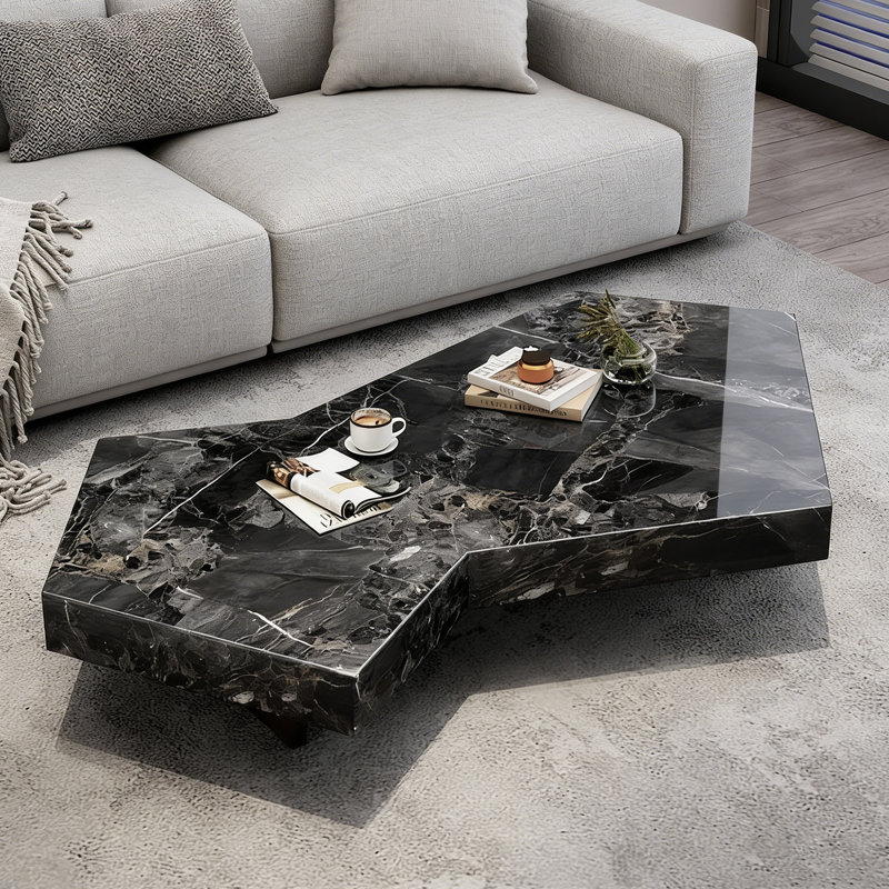 Table basse Modern Living, H 11,81 po x L 47,24 po x l 25,59 po, Noir