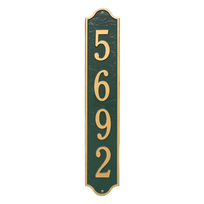 Plaque d'adresse murale 4 lignes Admiral