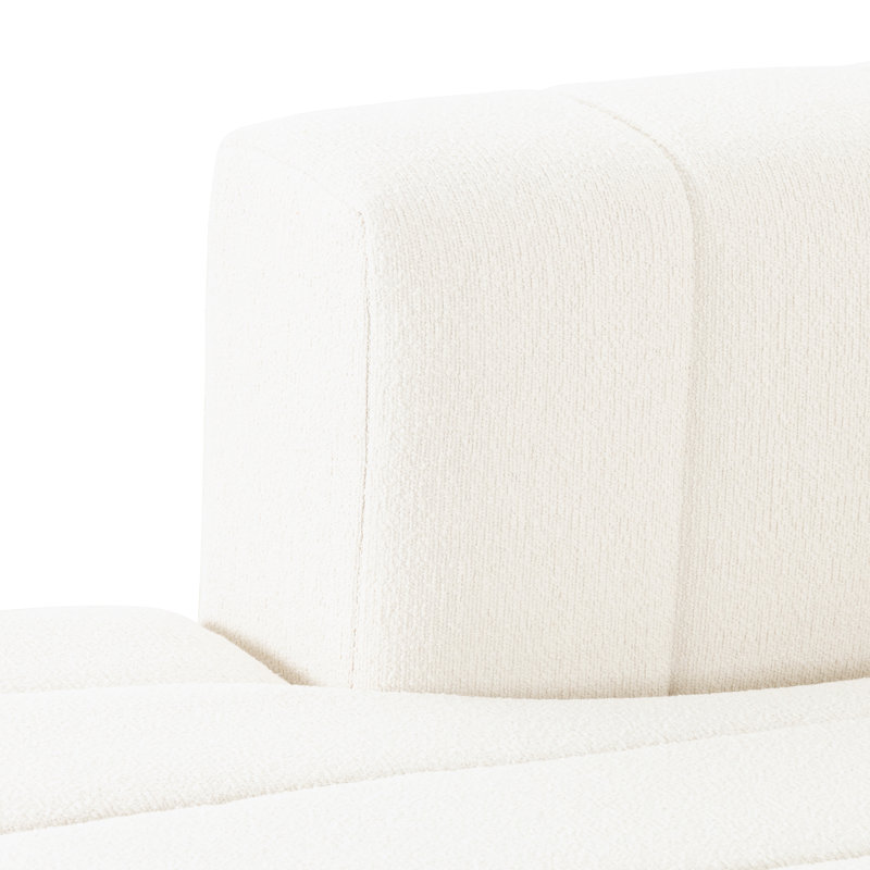 Channeled Laf Chaise Piece, Left Hand Facing, Fayette Cloud