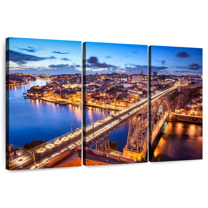 Nicci Illuminated Dom Luis I Bridge, 32" H x 50" W