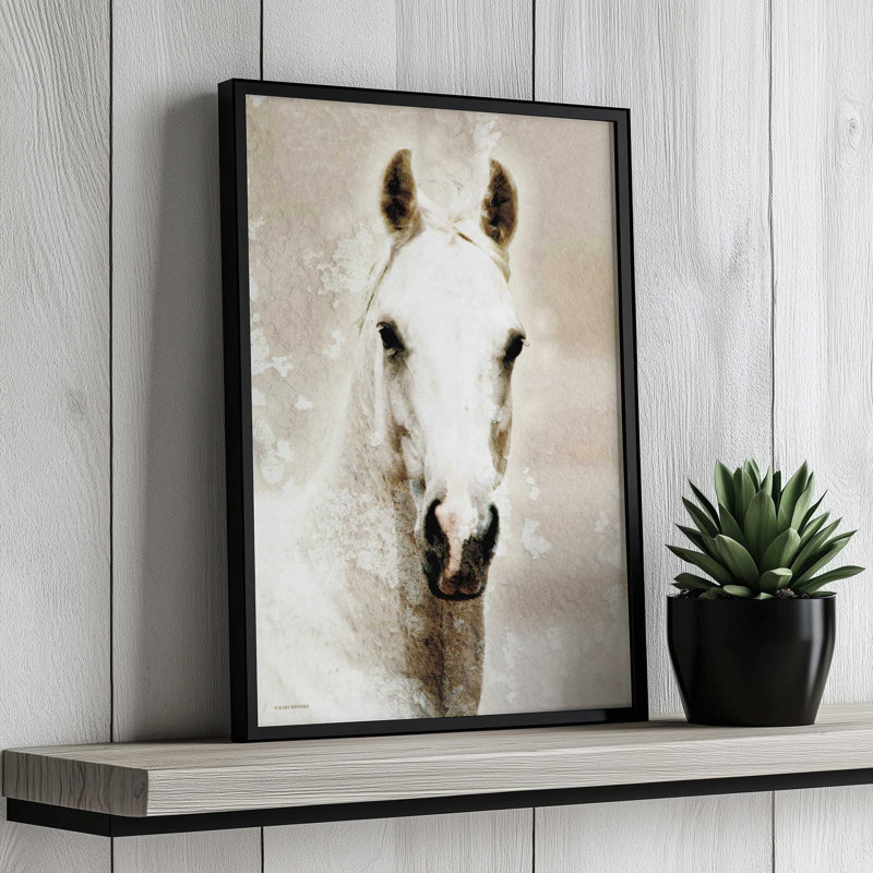Amber by Kari Brooks Art Print, 37.5" H x 25.5" W, Silver, Framed Print