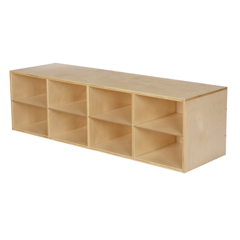 8 Compartment Manufactured Wood Cubby