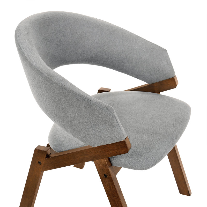 Moberg 19'' H Upholstered Armchair, Walnut