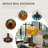 Sunflower Stained Glass Table Lamp Bronze Resin Base Desk Lamp For Living Room Bedroom