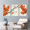 Ensemble de 3 tableaux muraux sur toile à motifs de fleurs de cerisier, pour salon, chambre et décoration intérieure.