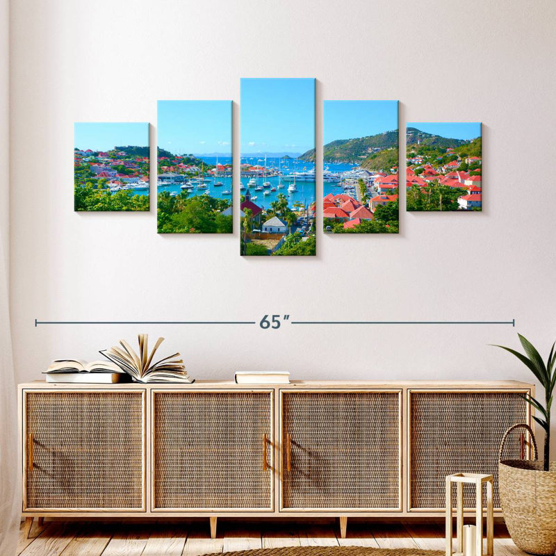 Gustavia à Saint Barthélémy, H 24 po x l 55 po