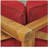 BRAVA X-BACK LOVESEAT, RED