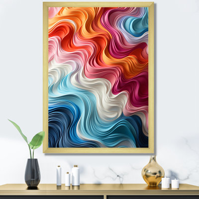 Multicolore Op Art Illusory Profondeur sur toile