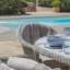 Anissah 8 - Person Patio Dining Set with Oval Table