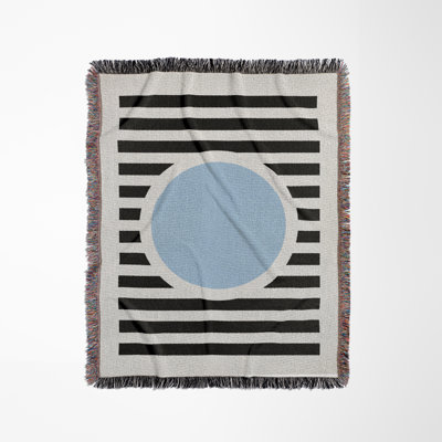 Jeté de lit rond en mélange de coton