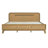 Pine Solid Wood Queen Size Bed, Solid And Stable, No Box Spring Needed, Rustic Yellow Color