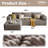 108.2” Modular Sectional Cloud Sofa for Living Room Modern Minimalist couch with L-Shaped Chaise Upholstered Corduroy Couch, Deep Seat, No Assembly Required (Lounge Chaise)-1994353294-1994353295