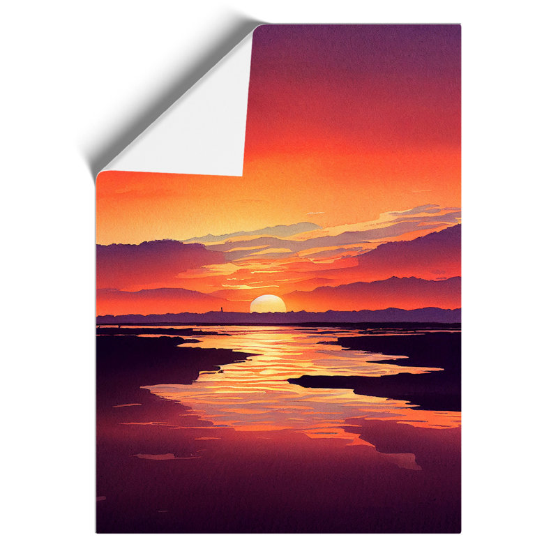 Alluring Sunset - Wall Art, Paper, 59.4cm H x 42cm W x 3cm D, No Matte