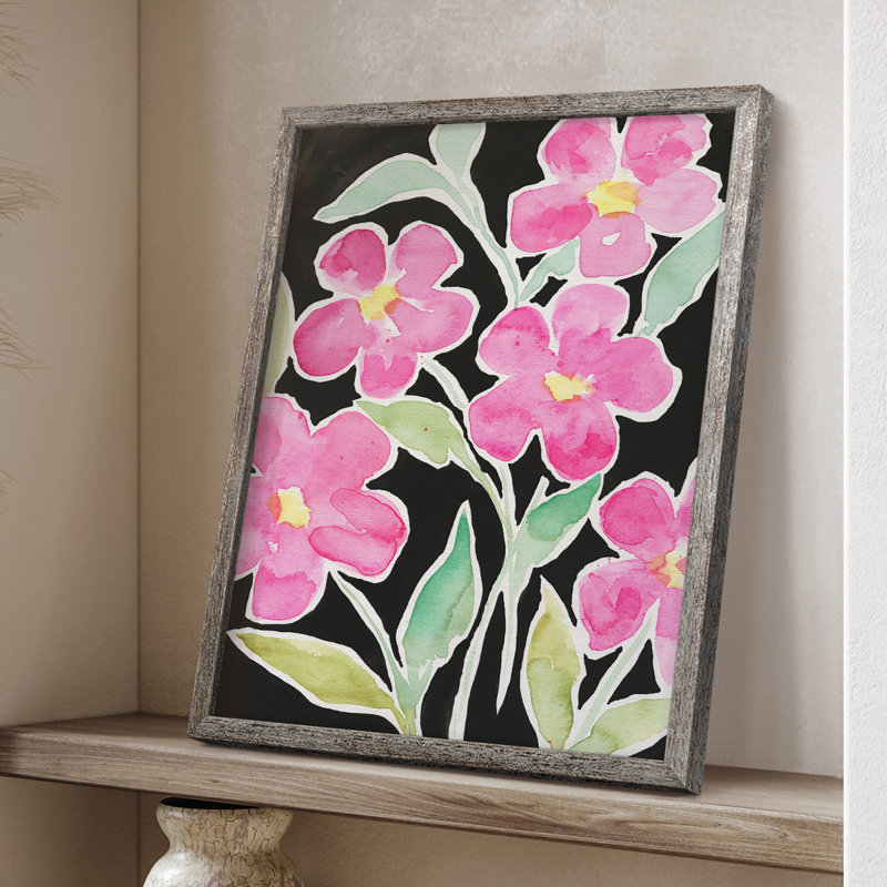 Floral Choir Framed Print - Solid Wood, 15" H x 12" W