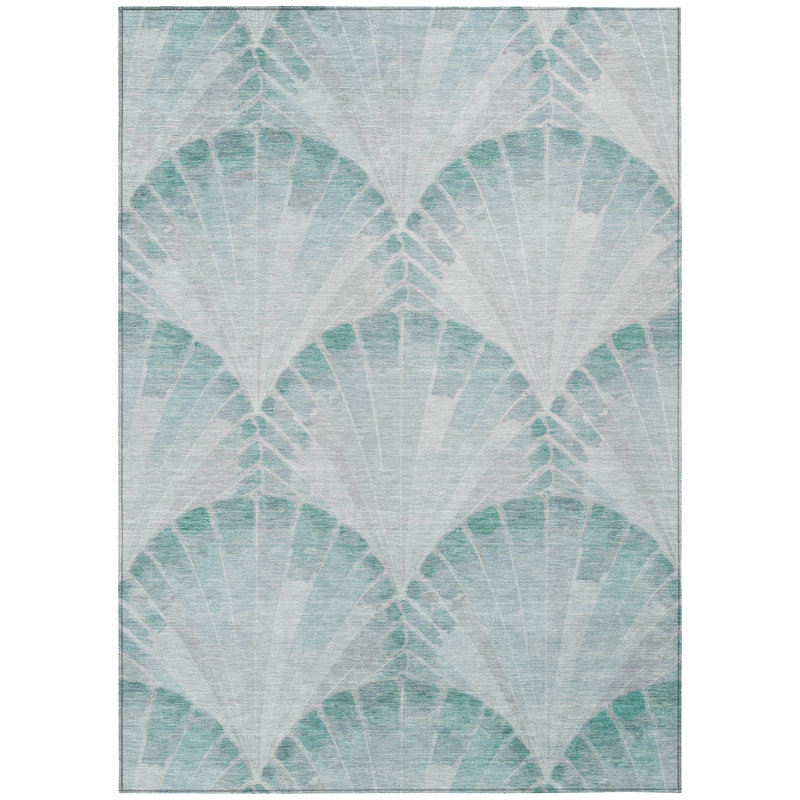 Machine Washable Indoor/Outdoor Chantille ACN2401 Coastal Rug, Rectangle 3' x 5'
