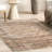 Myrtle Vintage Machine Washable Beige/Brown/Black Area Rug-675831496