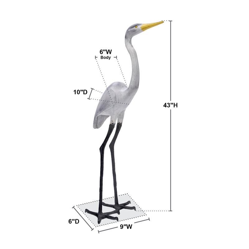 Statue great aigrette i Ritner