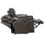  Canapé inclinable avec accoudoirs coussinés en cuir véritable l 90,5 po Cassidle