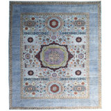 New Turkmen Afghan One-of-a-Kind Rectangle 12'1" X 15'3" Area Rug