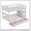 Stairway Full-Over-Full Bunk Bed With Drawer, Storage And Guard Rail For Bedroom