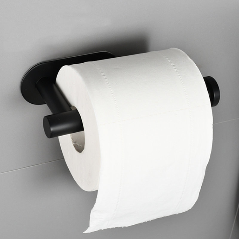 Wall Mounted Toilet Paper Holder, Black