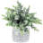 8.9'' Faux Eucalyptus Plant in Cement Pot