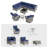 10-Piece Outdoor Wicker Sectional Seating Group With Swivel Rocking Chairs, Coffee Table & Side Table, All-Weather Patio Conversation Set-1377921717