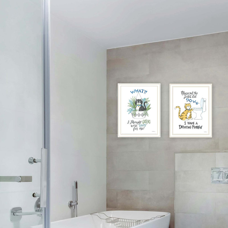Vignette 2 pièces 4U Trendy Decor 4 Art mural encadré, Blanc