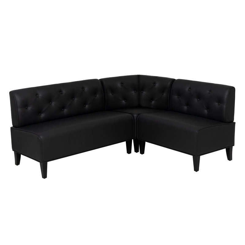 Adler Faux Leather Black Nook