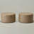 24" Wide Faux Leather Round Upholstered Ottoman Set of 2-1488427332