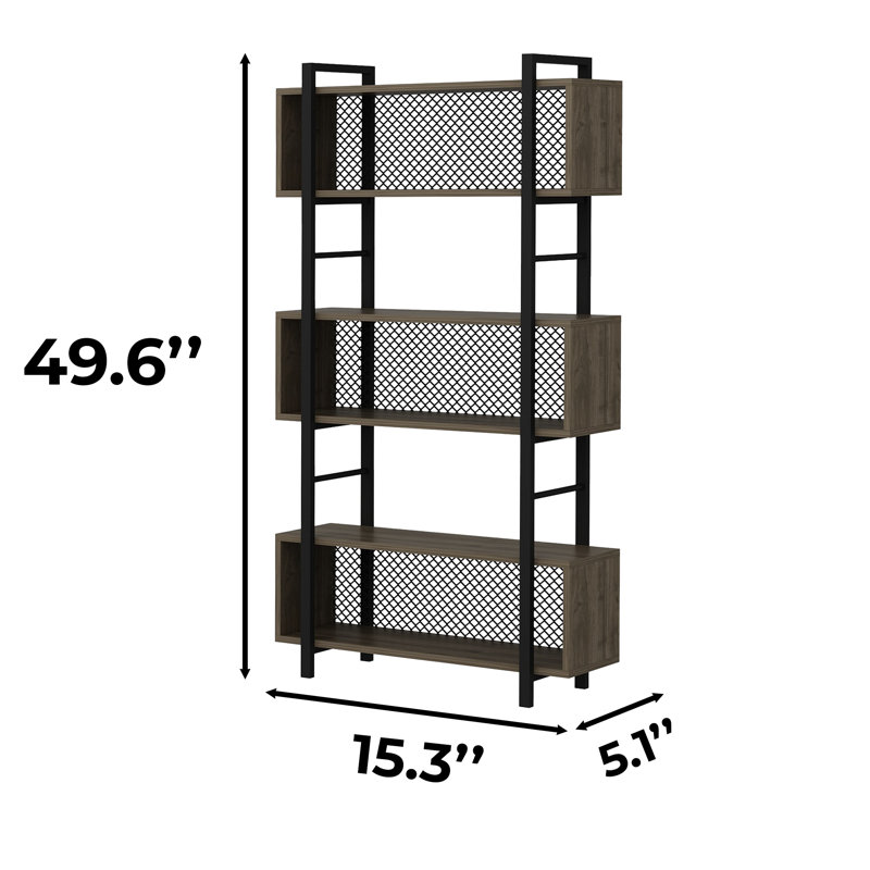 3 Tiers Geometric Bookcase