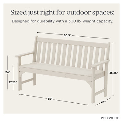 POLYWOOD Vineyard Patio Bench
