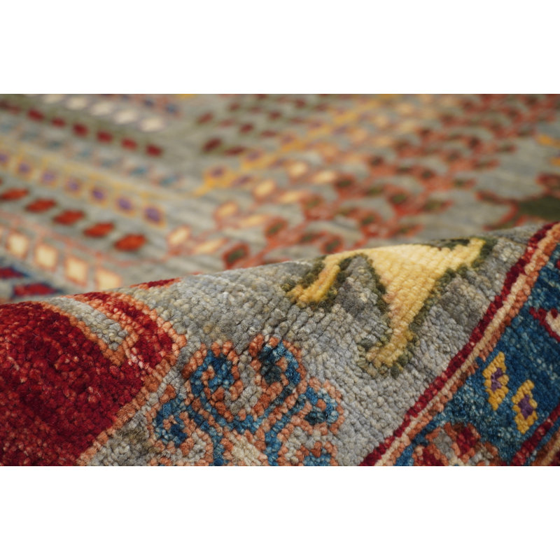 Aryana Wool Floral Area Rug in Brown