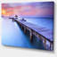 Wooden Bridge Seascape - Reproduction de photo sur toile tendue-33251979-16484514