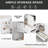 30" Bathroom Vanity with Sink – Freestanding Single Basin with Ceramic Combo, 4 Raised Solid Wood Legs, Soft-Close Door, 3 Drawers, and U-Shaped Organizer for Modern Bathroom Storage, White-356507213
