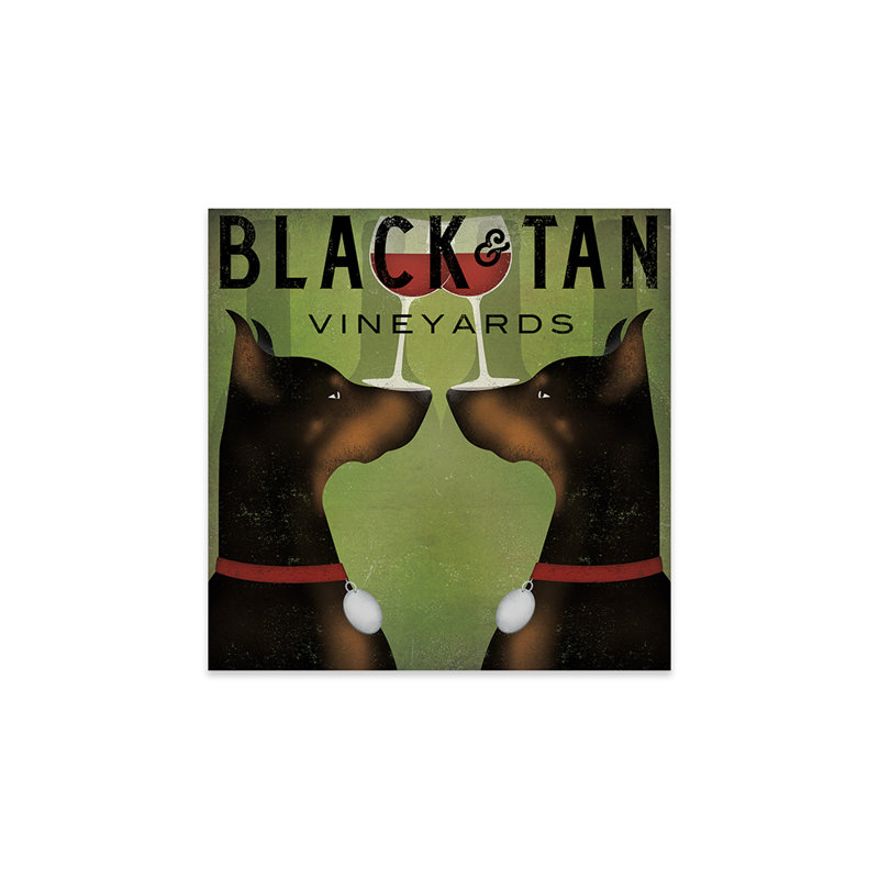 Black & Tan Vineyard (Doberman Pinschers) par Ryan Fowler