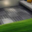 Carreaux de terrasse en plastique à emboîtement, paquet de 44 tuiles de patio, 12 po x 12 po carré extérieur imperméable à l'eau, toutes saisons, extérieur et intérieur