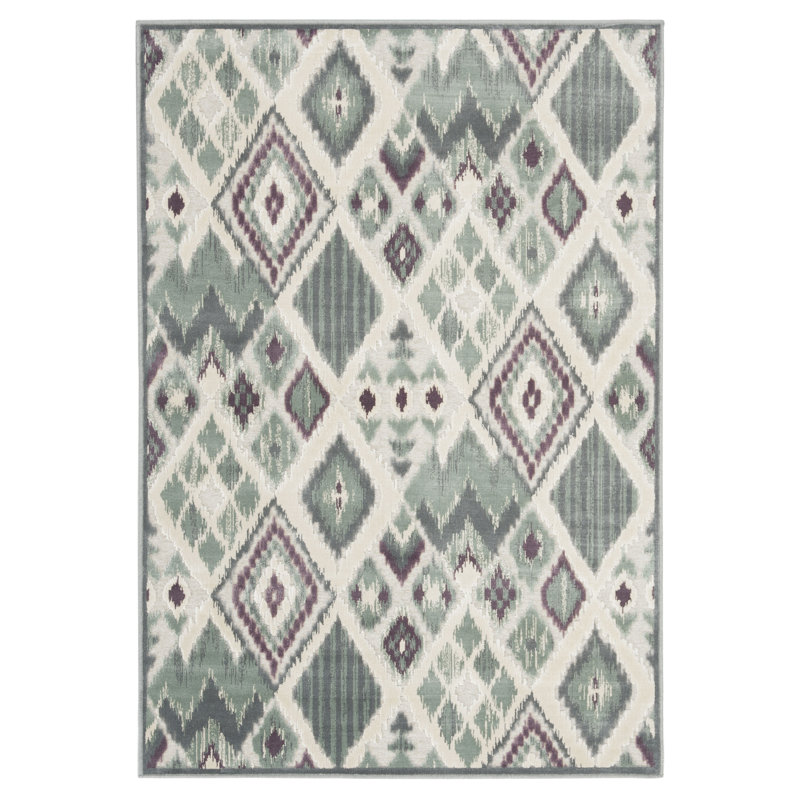 Braswell Performance Ikat Rug, Rectangle 4' x 5'7"