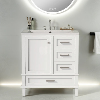 Nouri 30'' Free Standing Single Bathroom Vanity with Top