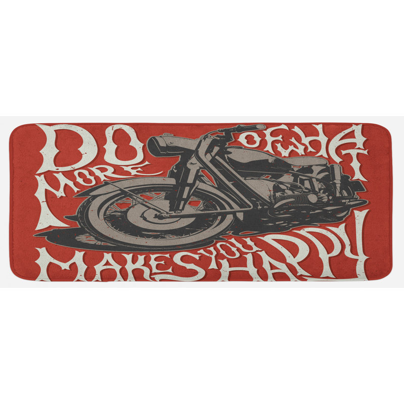 Tapis de cuisine moto
