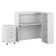 Corner Synthetic Laminate Reception Desk with Filing Cabinet