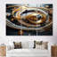 Or sphère dansante - ensemble de décorations murales spirales abstraites-209859500-209859498
